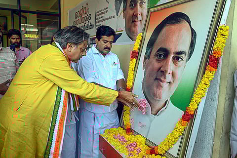 Rajiv Gandhi's birth anniversary in Thiruvananthapuram